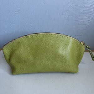 Portland Leather Goods PLG Eclipse in Sugar Snap BNNU Green Zip Pouch NEW